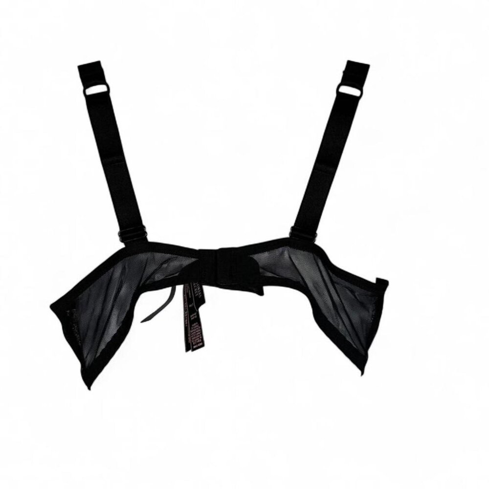 Victoria's Secret Black Push-up Shine Strap Lace Bra - Picture 3 of 6